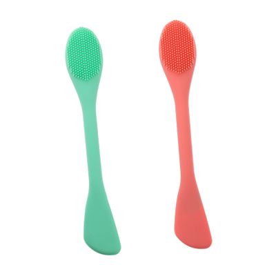 2pcs Silicone Face Brush Pore Deep Cleansing Brush Manual Face Brush Face Cleaning Brush Face Washing Silicone Facial Brush Facial Cleansing Tool Face Scrubber