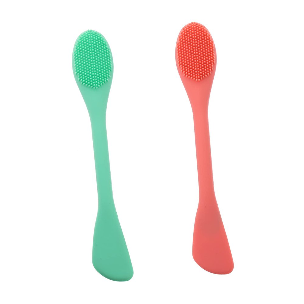 2pcs Silicone Face Brush Pore Deep Cleansing Brush Manual Face Brush Face Cleaning Brush Face Washing Silicone Facial Brush Facial Cleansing Tool Face Scrubber