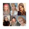 Winter Ear Warmer Headband Women Fashion Elastic Wool Knitted Headband Head Wrap Hairband Girls Elegant Hair Band Accessories view 2