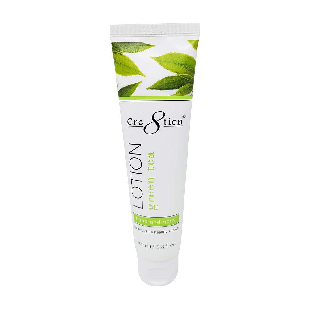 Cre8tion Premium Hand and Body Lotion, Made in Korea (Green Tea - 2 Pack)