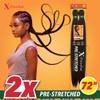 Sensationnel X-pression prestretched braiding hair - 2x xpression 72 inch all kanekalon flame retardant synthetic braid in hair extensions - 2X 72 Inch (1 pack, 27) view 2