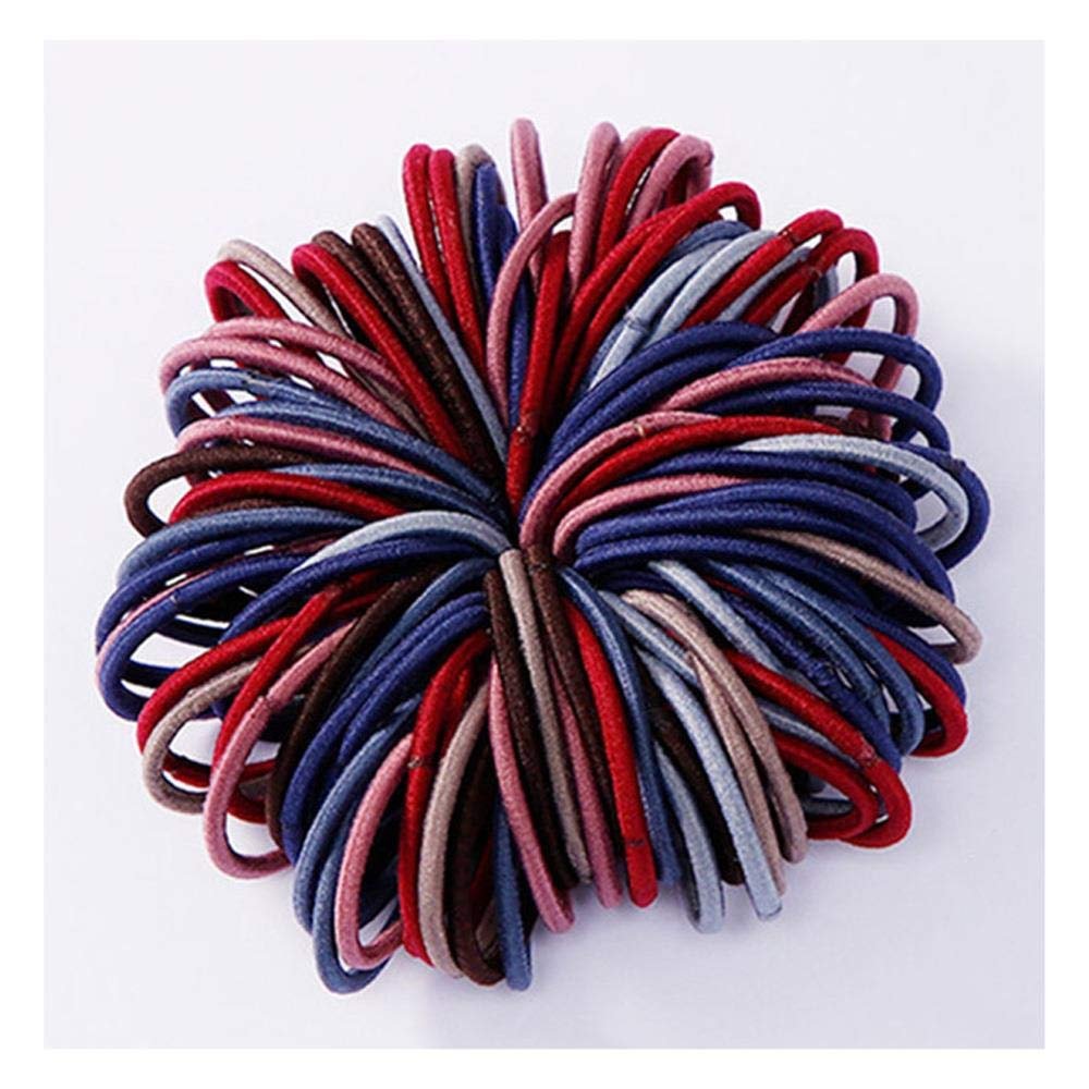 100PCS/Set Girls Candy Colors Nylon Elastic Hair Bands Children Rubber Band Headband Scrunchie Fashion Hair Accessories
