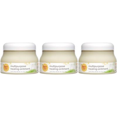 Burt's Bees Baby 100% Natural Origin Multipurpose Healing Ointment, Face & Body Baby Ointment  7.5 Ounce Tub - Pack of 3