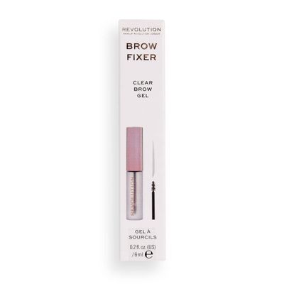 Makeup Revolution Clear Eyebrow Gel For Taming Your Brows, Brow Fixer, Cruelty-Free, 0.2fl.oz/6ml