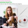 2 Pcs Acrylic Handheld Makeup Palette Foundation Mixing Palette Hand held Makeup Spatula Nail Art Manicure Tray with 2 Cosmetic Spatula, for Beauty Salon view 3