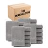 Arkwright Makeup Towels - Bulk Case of 108 - Ultra Soft & Gentle Microfiber Coral Fleece Washcloth Face Make Up Remover, Reusuable Eraser Cloth Essentials for Hosts & Artists, 13 x 13 in, Grey view 1