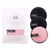 Bella Sleep + Spa Reusable Makeup Remover Pads Wash The Day Away Washable Cleansing Cloths, 3-Pack, Pink/Black view 1