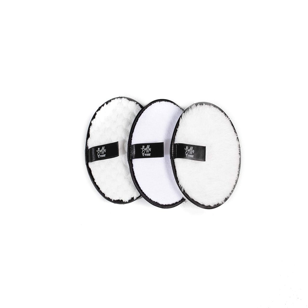 Bella il Fiore Wash The Day Away - 3 Piece Face Cleansing Pads (White)