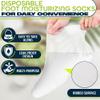200 Pcs Foot Gloves for Moisturizing  Leak-Proof Plastic Foot Covers for Feet, Ribbed Anti-Slip Design with 200 Stickers for Secure Fit  Paraffin Wax Bags | Self Care & Holiday Gifting for Spa view 4