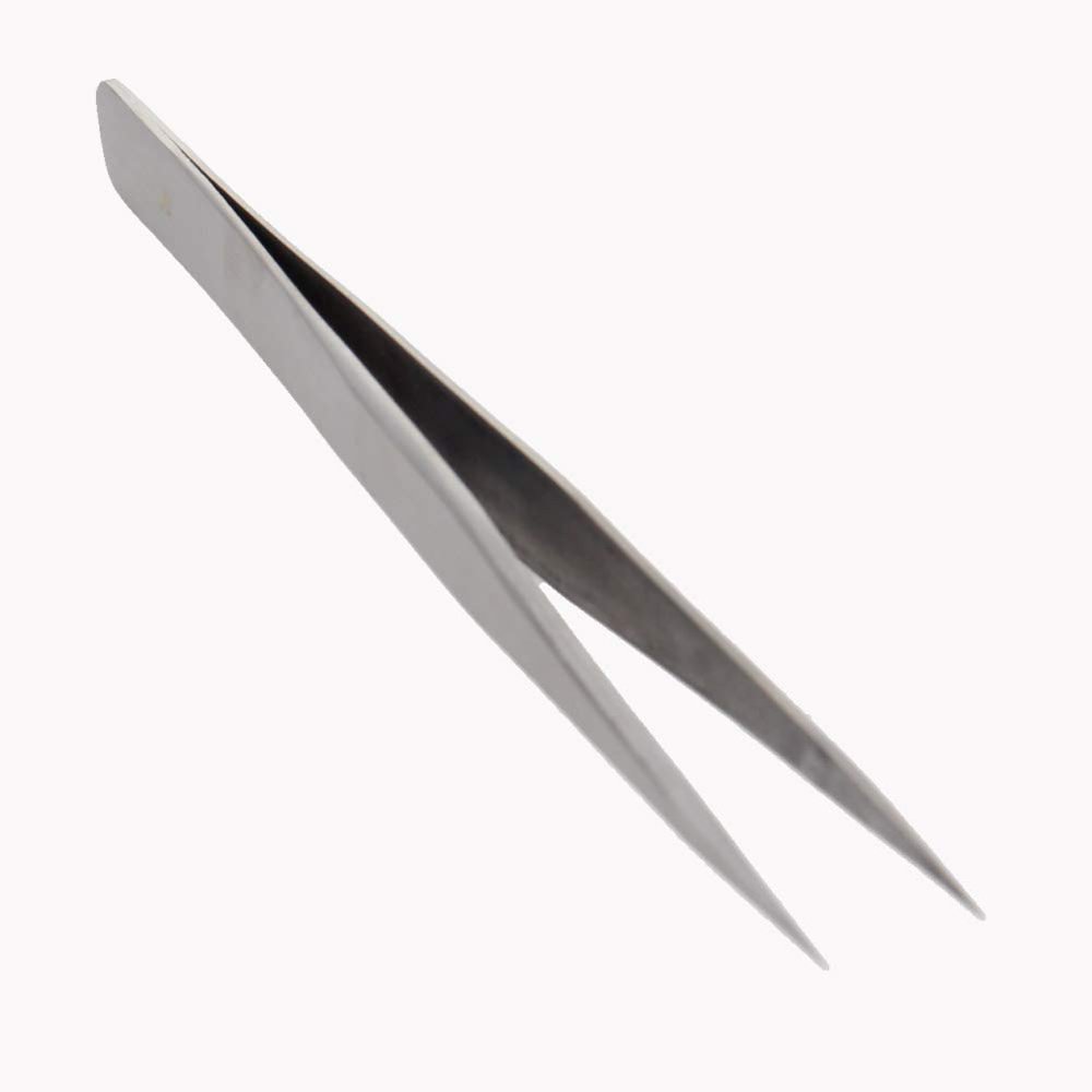 Auniwaig 5pcs High Precision Tweezers, Stainless Steel Pointed Tip Tweezers, ST-13 Micro-Magnetic Tweezer in OPP Bag for Craft, Electronics, Soldering and Experimental Work, Jewelry-Making