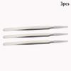 Auniwaig 3pcs High Precision Tweezers, Stainless Steel Pointed Tip Tweezers, ST-14 Micro-Magnetic Tweezer in OPP Bag for Craft, Electronics, Soldering and Experimental Work, Jewelry-Making view 4