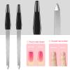 12 Pcs Metal Nail File 6.7 Inch Stainless Steel Nail File Double Sides with Anti Slip Handle Fingernails Toenails Manicure Tool for Woman and Men(Black) view 4