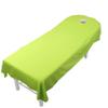 1 pcs Beauty Massage Bed Sheets with Hole, SPA Massage Treatment Bed Table Cover Flat Sheets (Green, 120x190cm) view 1
