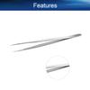 Auniwaig 2pcs High Precision Tweezers, Stainless Steel Pointed Tip Tweezers, ST-10 Micro-Magnetic Tweezer in OPP Bag for Craft, Electronics, Soldering and Experimental Work, Jewelry-Making view 3