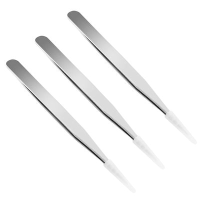 Auniwaig 5pcs High Precision Tweezers, Stainless Steel Pointed Tip Tweezers, ST-10 Micro-Magnetic Tweezer in OPP Bag for Craft, Electronics, Soldering and Experimental Work, Jewelry-Making
