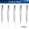 Auniwaig 5pcs High Precision Tweezers, Stainless Steel Pointed Tip Tweezers, ST-10 Micro-Magnetic Tweezer in OPP Bag for Craft, Electronics, Soldering and Experimental Work, Jewelry-Making view 3