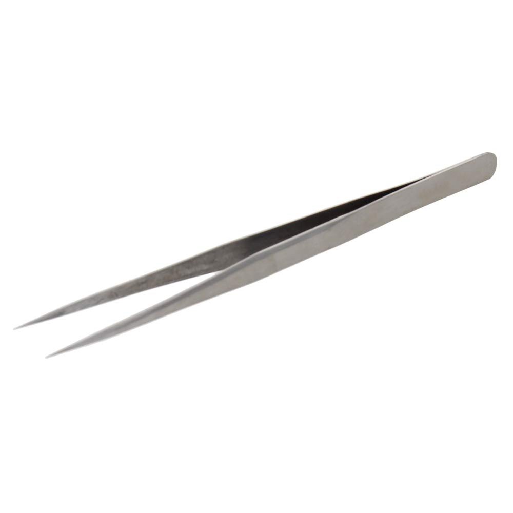 Auniwaig 5pcs High Precision Tweezers, Stainless Steel Pointed Tip Tweezers, ST-11 Micro-Magnetic Tweezer for Craft, Electronics, Soldering and Experimental Work, Jewelry-Making,(140mm, Card Bag)