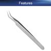 Auniwaig 5pcs High Precision Tweezers, Stainless Steel Pointed Tip Tweezers, ST-15 Micro-Magnetic Tweezer in OPP Bag for Craft, Electronics, Soldering and Experimental Work, Jewelry-Making view 3