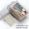 500Ct 6'' Lint Free Long Cotton Swabs - Pure Cotton Tips Gun Cleaning Swabs with Durable Stem, Also fit Makeup, Pet Care, Electronic, Household- Case Package view 2
