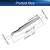 Auniwaig 3pcs High Precision Tweezers, Stainless Steel Pointed Tip Tweezers, ST-15 Micro-Magnetic Tweezer in OPP Bag for Craft, Electronics, Soldering and Experimental Work, Jewelry-Making view 2