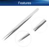 Auniwaig 3pcs High Precision Tweezers, Stainless Steel Pointed Tip Tweezers, ST-11 Micro-Magnetic Tweezer With Card Bag for Craft, Electronics, Soldering and Experimental Work, Jewelry-Making view 4