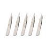 Auniwaig 5pcs High Precision Tweezers, Stainless Steel Pointed Tip Tweezers, ST-12 Micro-Magnetic Tweezer for Craft, Electronics, Soldering and Experimental Work, Jewelry-Making,(135mm, Card Bag) view 1