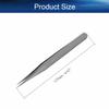 Auniwaig 3pcs High Precision Tweezers, Stainless Steel Pointed Tip Tweezers, ST-10 Micro-Magnetic Tweezer With Card Bag for Craft, Electronics, Soldering and Experimental Work, Jewelry-Making view 2