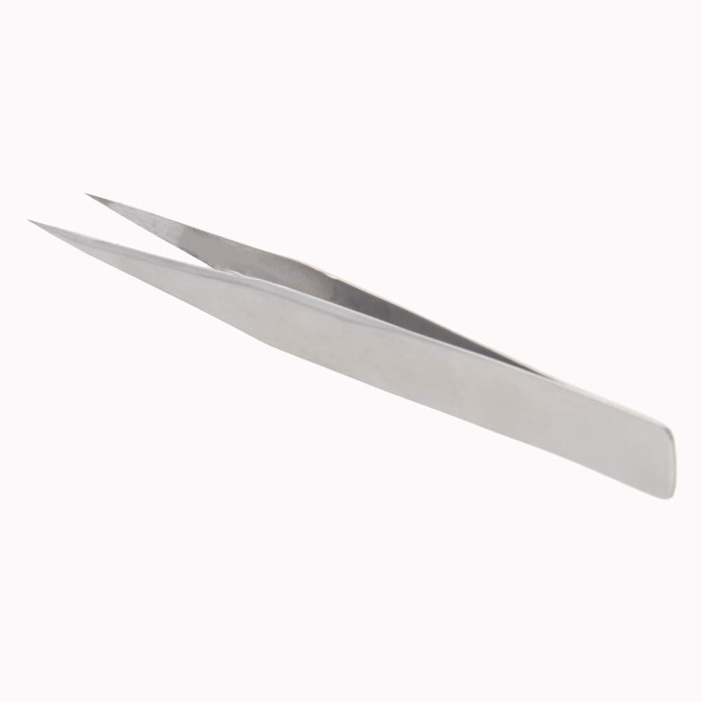 Auniwaig 5pcs High Precision Tweezers, Stainless Steel Pointed Tip Tweezers, ST-16 Micro-Magnetic Tweezer in OPP Bag for Craft, Electronics, Soldering and Experimental Work, Jewelry-Making