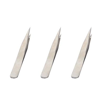 Auniwaig 3pcs High Precision Tweezers, Stainless Steel Pointed Tip Tweezers, ST-12 Micro-Magnetic Tweezer for Craft, Electronics, Soldering and Experimental Work, Jewelry-Making,(135mm, Card Bag)