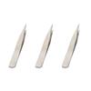 Auniwaig 3pcs High Precision Tweezers, Stainless Steel Pointed Tip Tweezers, ST-12 Micro-Magnetic Tweezer for Craft, Electronics, Soldering and Experimental Work, Jewelry-Making,(135mm, Card Bag) view 1