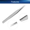 Auniwaig 5pcs High Precision Tweezers, Stainless Steel Pointed Tip Tweezers, ST-10 Micro-Magnetic Tweezer With Card Bag for Craft, Electronics, Soldering and Experimental Work, Jewelry-Making view 4
