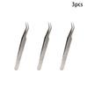 Auniwaig 3pcs High Precision Tweezers, Stainless Steel Pointed Tip Tweezers, ST-17 Micro-Magnetic Tweezer With Card Bag for Craft, Electronics, Soldering and Experimental Work, Jewelry-Making view 4