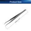 Auniwaig High Precision Tweezers, Stainless Steel Pointed Tip Tweezers, ST-17 Micro-Magnetic Tweezer in OPP Bag for Craft, Electronics, Soldering and Experimental Work, Jewelry-Making view 2