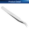 Auniwaig High Precision Tweezers, Stainless Steel Pointed Tip Tweezers, ST-17 Micro-Magnetic Tweezer in OPP Bag for Craft, Electronics, Soldering and Experimental Work, Jewelry-Making view 4