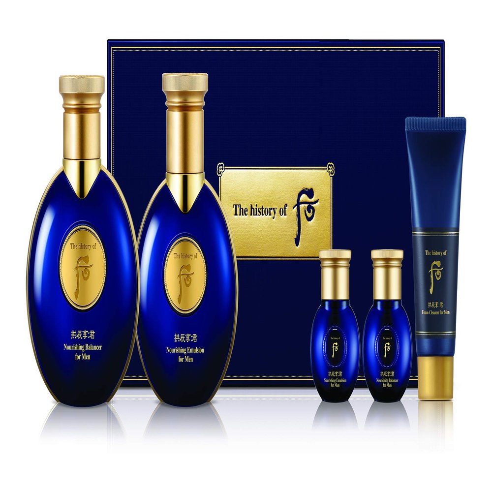 The History of Whoo Gongjinhyang Kun Special Set | Luxury Skincare Set for Skin revitalizing, Moisturizing & elasticity | Contains Gongjinhyang Kun Toner, Emulsion & Foam Cleanser