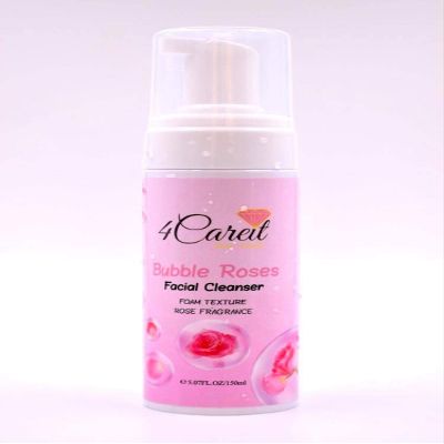 4CareitSkinCare Hydrating Foam Facial Cleanser | Bubble Roses Gentle Cleanser For All Skin Types