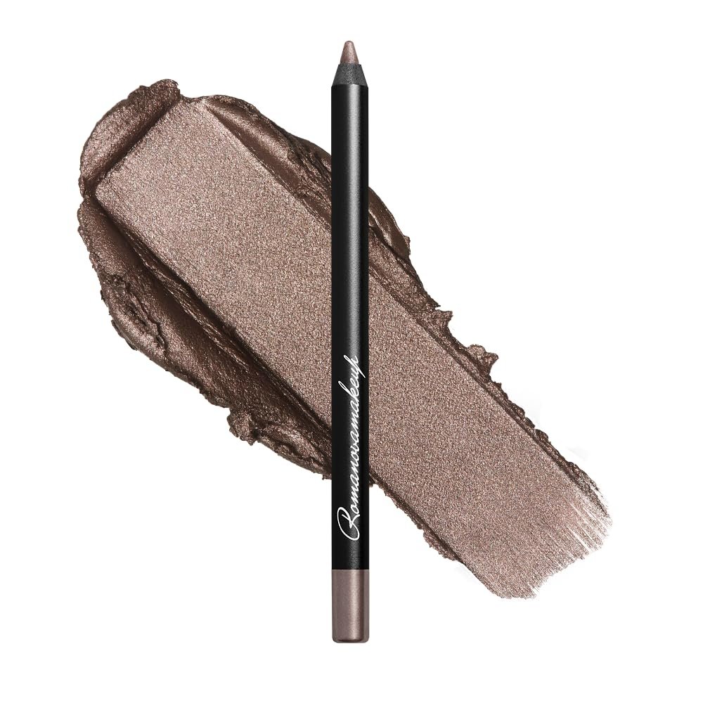 Romanovamakeup Sexy Smoky Eye Pencil - SECRET HAZE, Professional Eye Liner METALLIC GREY with PURPLE HINT, Long-Lasting Formula, Vibrant Look with Eye-Makeup Pencil, Sexy Smokey Eyes in a Flash!