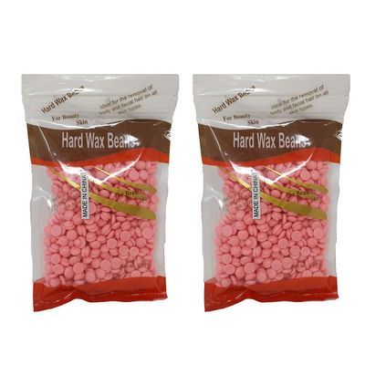 Magik 200g Natural Hard Wax Beans Beads for Painless Body Hair Removal Waxing Warmer (Rose)