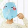 3 Pcs Women Shower Cap Waterproof Elastic Bath Hat Cleaning Hat Cute Kid Adult (Elephant+Lion+Panda) view 2