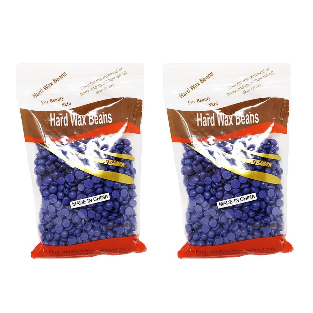 Magik 200g Natural Hard Wax Beans Beads for Painless Body Hair Removal Waxing Warmer (Lavender)
