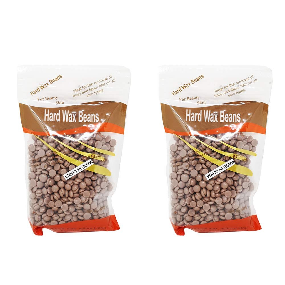 Magik 200g Natural Hard Wax Beans Beads for Painless Body Hair Removal Waxing Warmer (Chocolate)