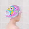 3 Pcs Women Shower Cap Waterproof Elastic Bath Hat Cleaning Hat Cute Kid Adult (Rabbit+Frog+Owl) view 3