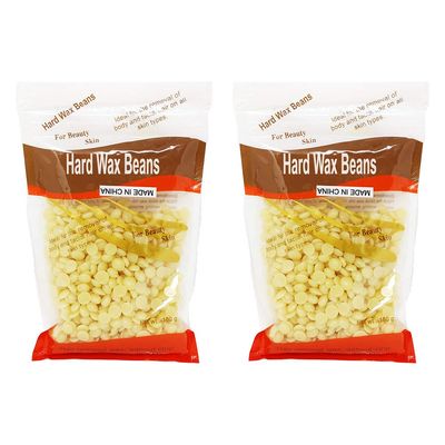 Magik 200g Natural Hard Wax Beans Beads for Painless Body Hair Removal Waxing Warmer (Honey)