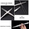 Auniwaig Stainless Steel Tweezers, Precision Tweezers, 125mm Lenght Stainless Steel Straight Pointed Tweezers with Serrated Tip view 3