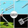 Auniwaig Stainless Steel Tweezers, Precision Tweezers, 125mm Lenght Stainless Steel Straight Pointed Tweezers with Serrated Tip view 4