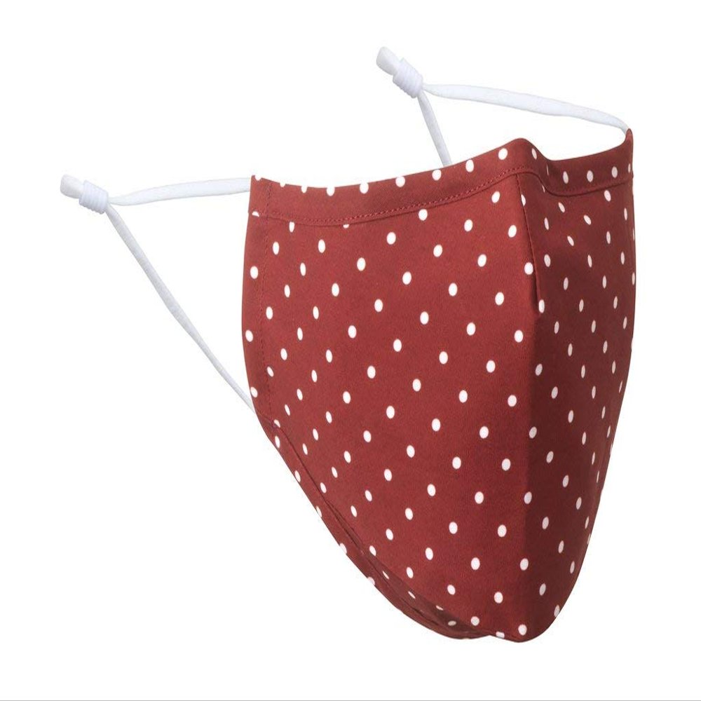100% Cotton Washable Appledorn Polka Dot Face Mask - XL