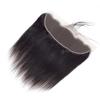 13x4 Lace Frontal Closure Ear to Ear Frontal HD Lace 18 Inch Brazilian Straight Frontal Virgin Human Hair Frontals Lace Closures Natural Black 150% Density view 2