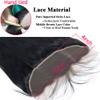 13x4 Lace Frontal Closure Ear to Ear Frontal HD Lace 18 Inch Brazilian Straight Frontal Virgin Human Hair Frontals Lace Closures Natural Black 150% Density view 3