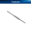 Auniwaig Stainless Steel Tweezers, Precision Tweezers, 200mm Lenght Stainless Steel Straight Pointed Tweezers with Serrated Tip for Medical view 3