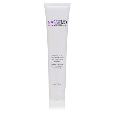 NassifMD Dawn to Dusk Foaming Facial Cleanser Vegan Cleanser Face Wash for Women, Gentle and Hydrating Cream Wash for Dry or Oily Skin, Hydrating